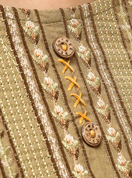 3 PIECE - EMBROIDERED LAWN SUIT - MYSTIC VISTA MORBAGH SU_22