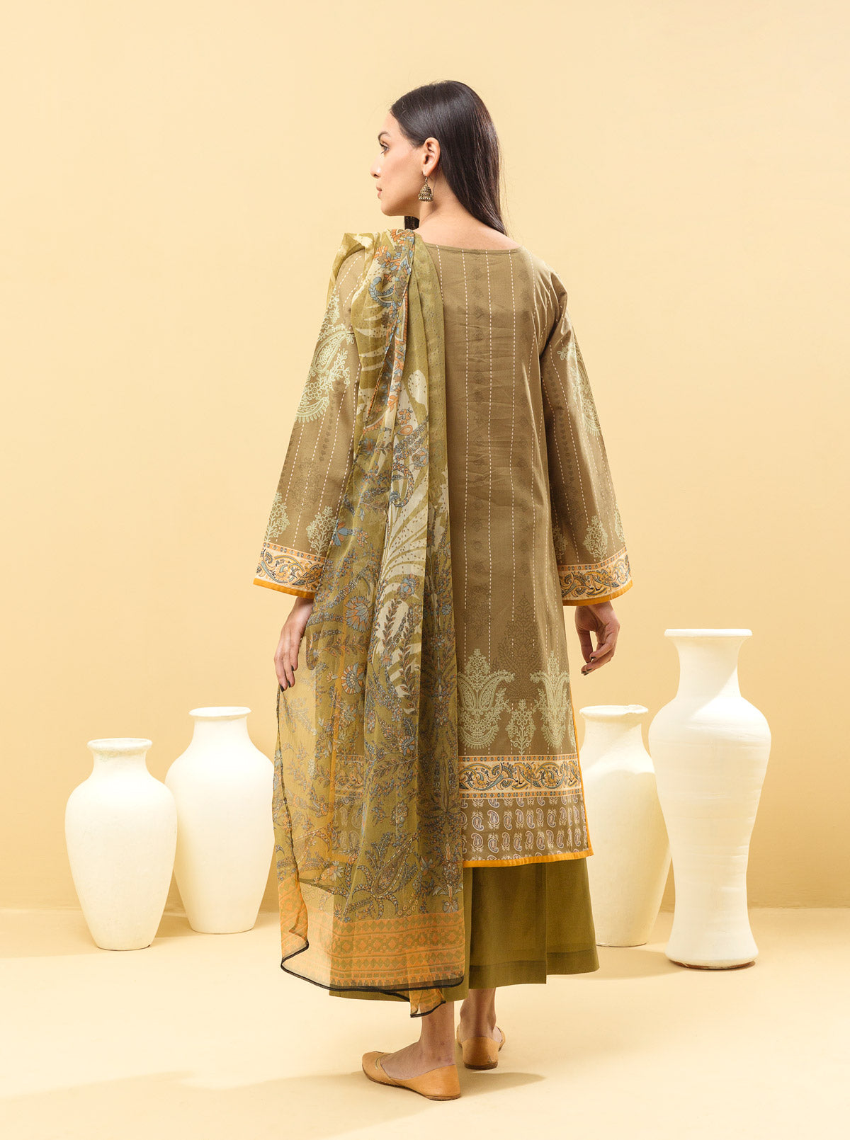 3 PIECE - EMBROIDERED LAWN SUIT - MYSTIC VISTA MORBAGH SU_22