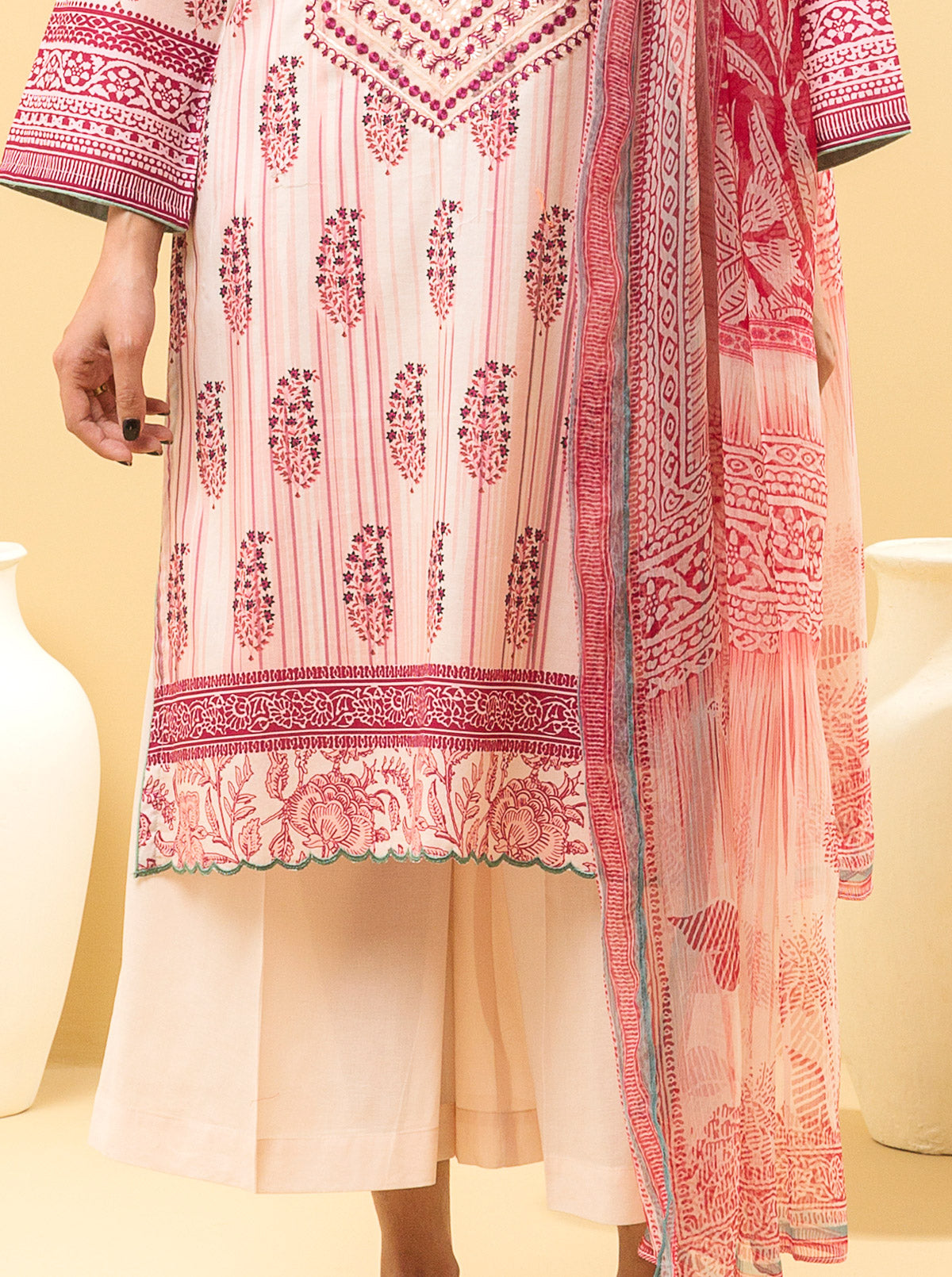 3 PIECE - EMBROIDERED LAWN SUIT - DEWY PEARL MORBAGH SU_22