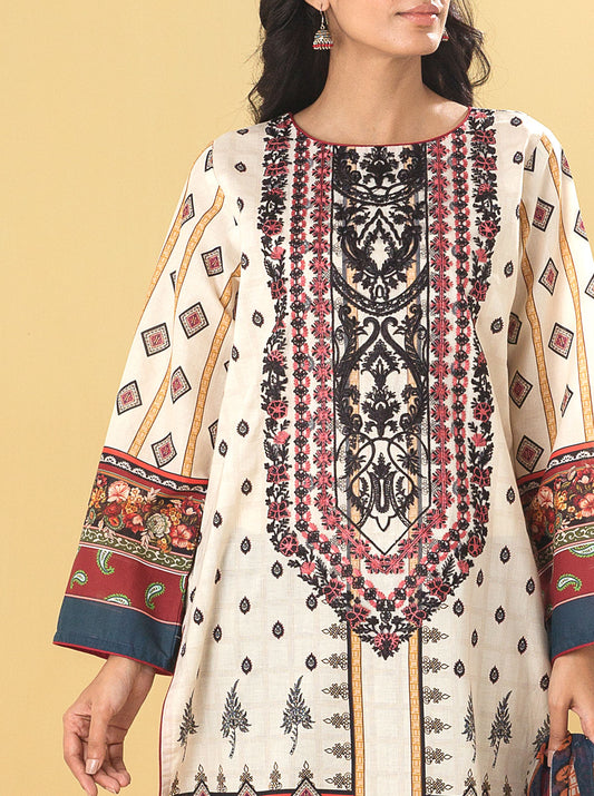 3 PIECE - EMBROIDERED LAWN SUIT - PEARLY JEWEL MORBAGH SU_22