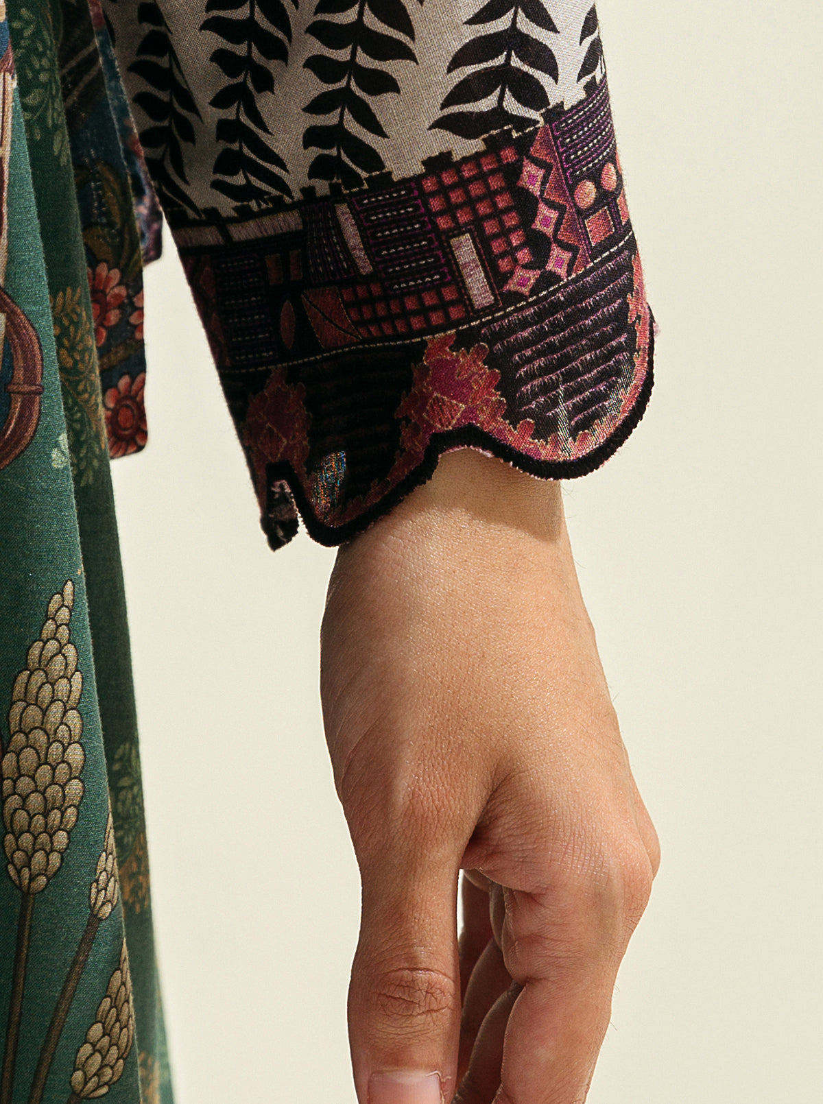 1 PIECE - PRINTED LAWN SHIRT - EDEN OF NIGHT MORBAGH SU_23