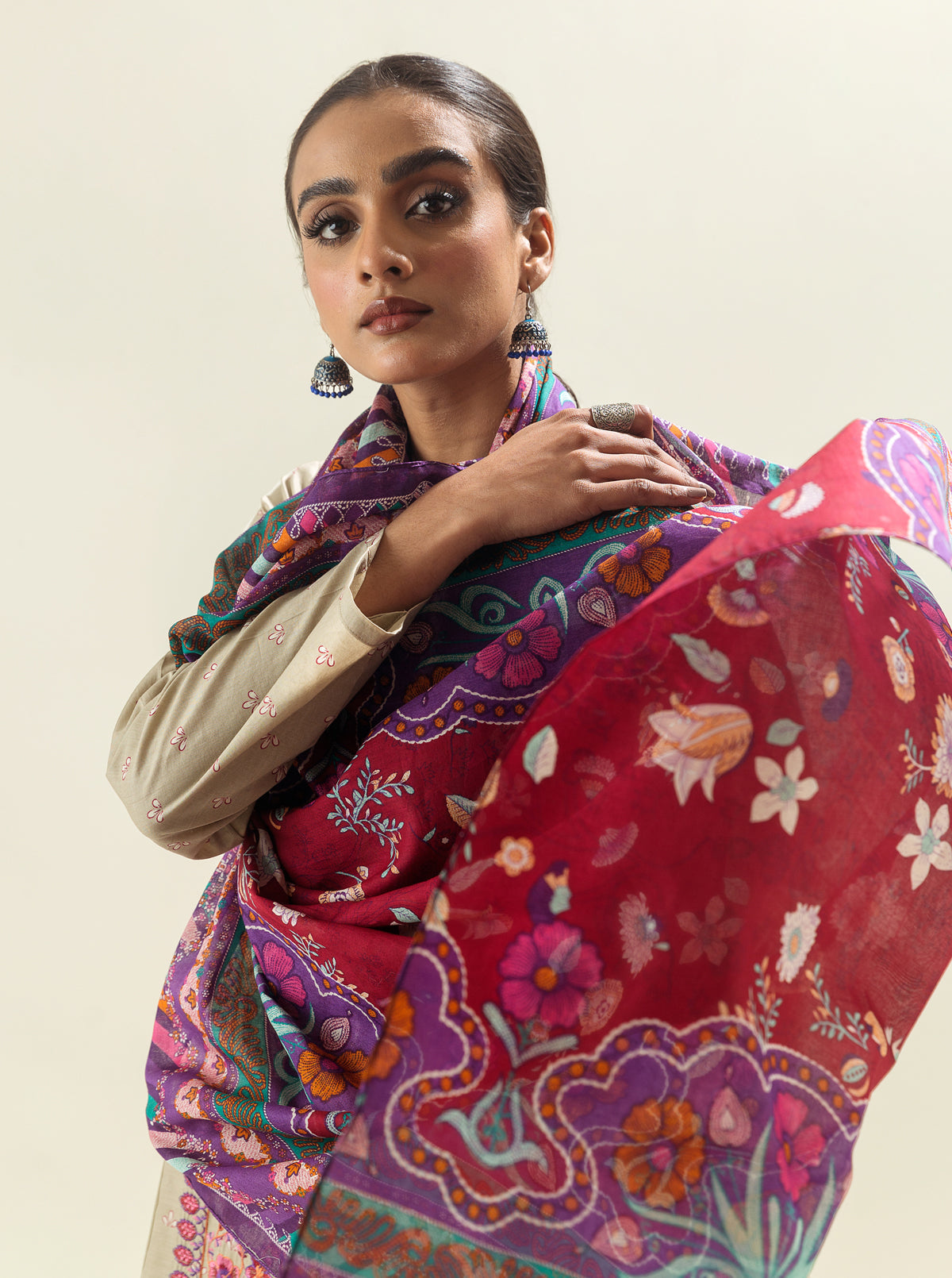 2 PIECE - EMBROIDERED LAWN SUIT - IVORY TALE MORBAGH SU_23