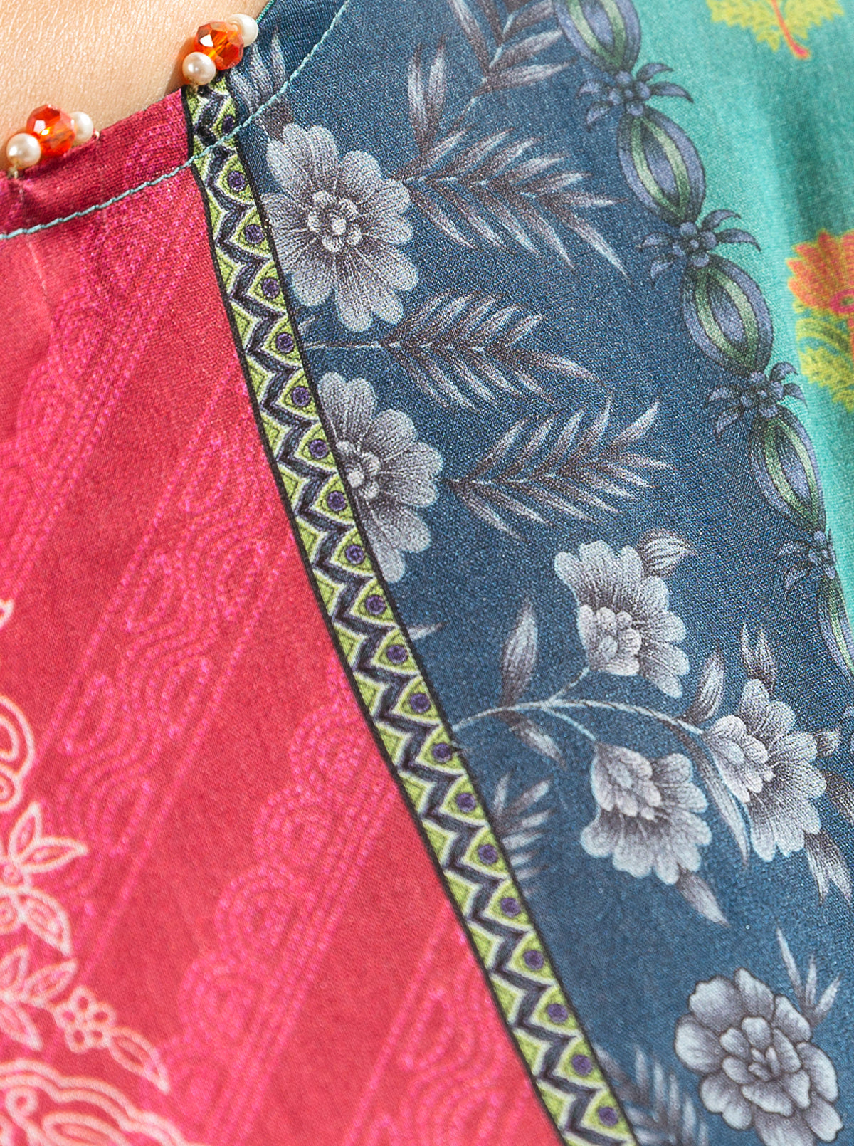 3 PIECE - PRINTED LAWN SUIT - FOUNTAIN GLORY MORBAGH SU_23