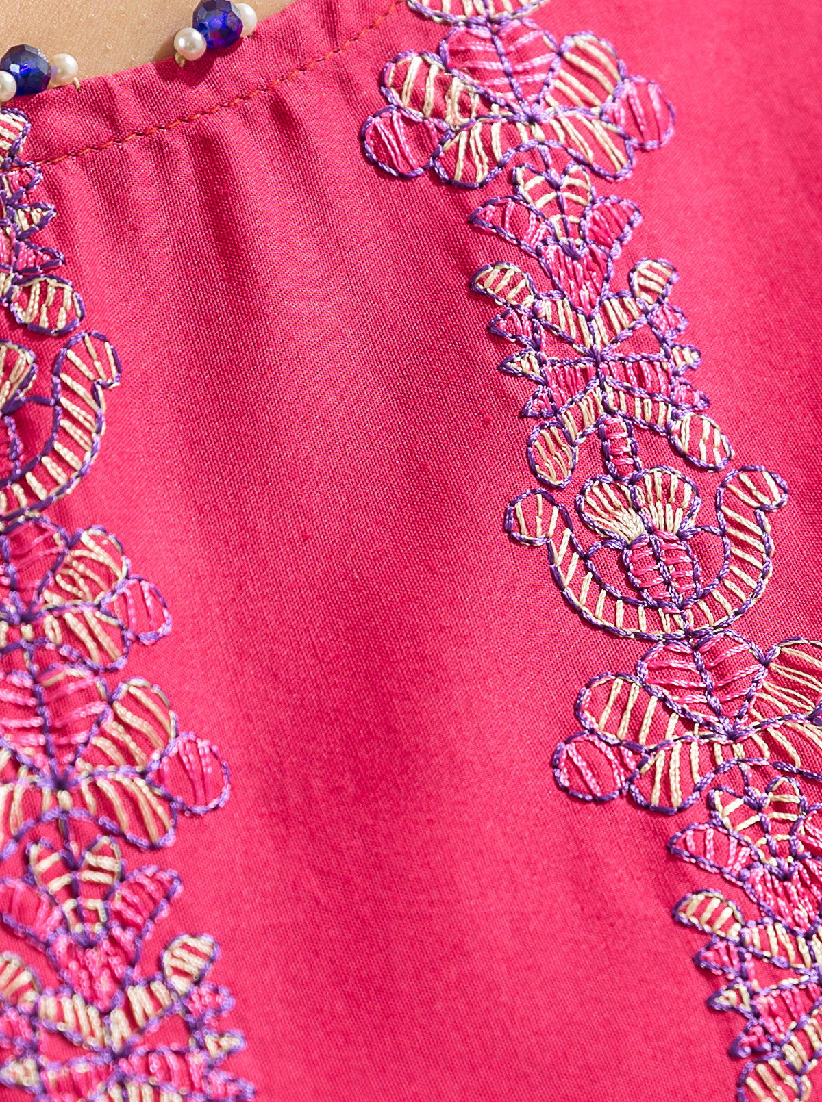 3 PIECE - EMBROIDERED LAWN SUIT - FUCHSIA GRACE MORBAGH SU_23