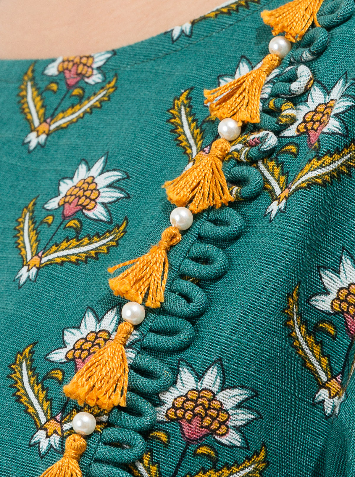 3 PIECE - PRINTED KHADDAR SUIT - HAZY TEAL MORBAGH WN_21