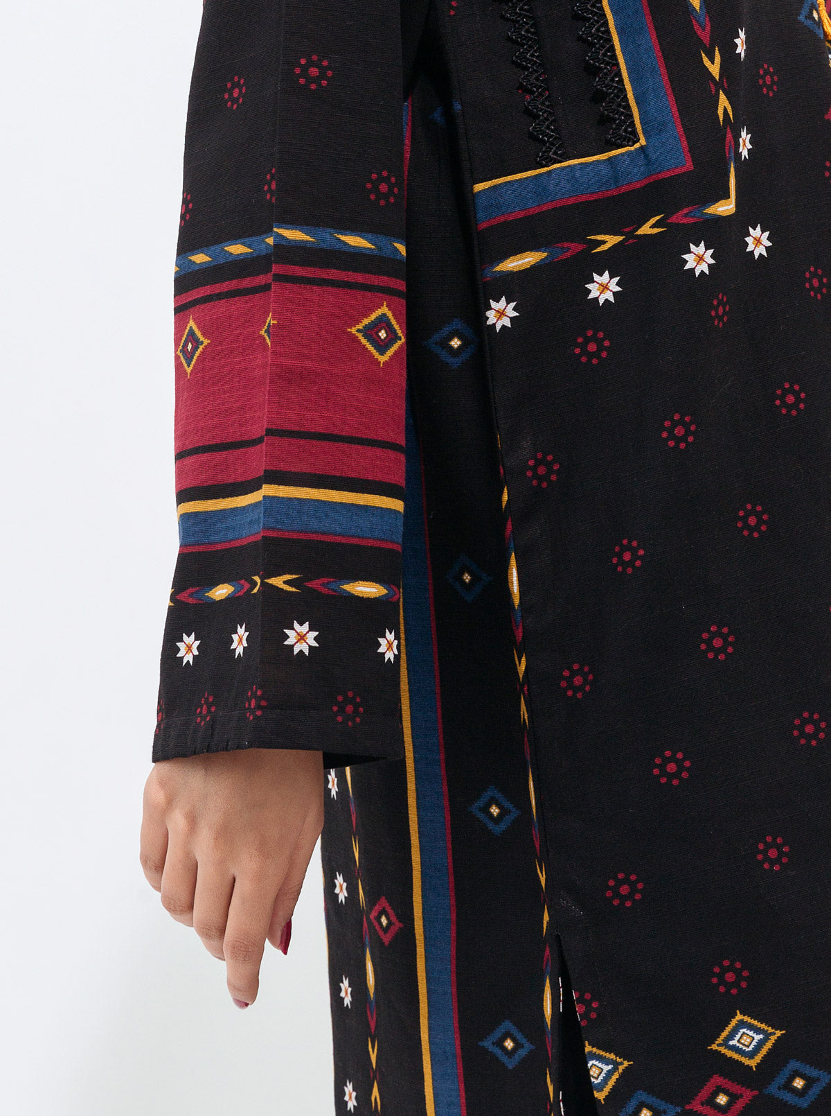 3 PIECE - PRINTED WITH SHAWL KHADDAR SUIT - ETHEREAL TRIBE MORBAGH WN_21