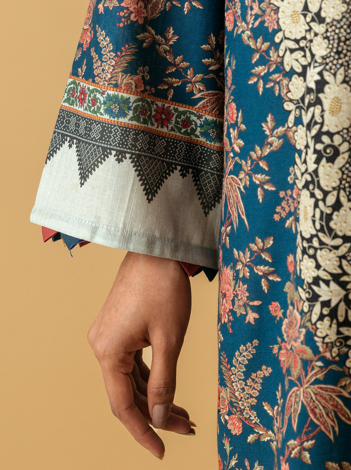 1 PIECE - PRINTED KHADDAR SHIRT - SYLVAN MORBAGH WN_22