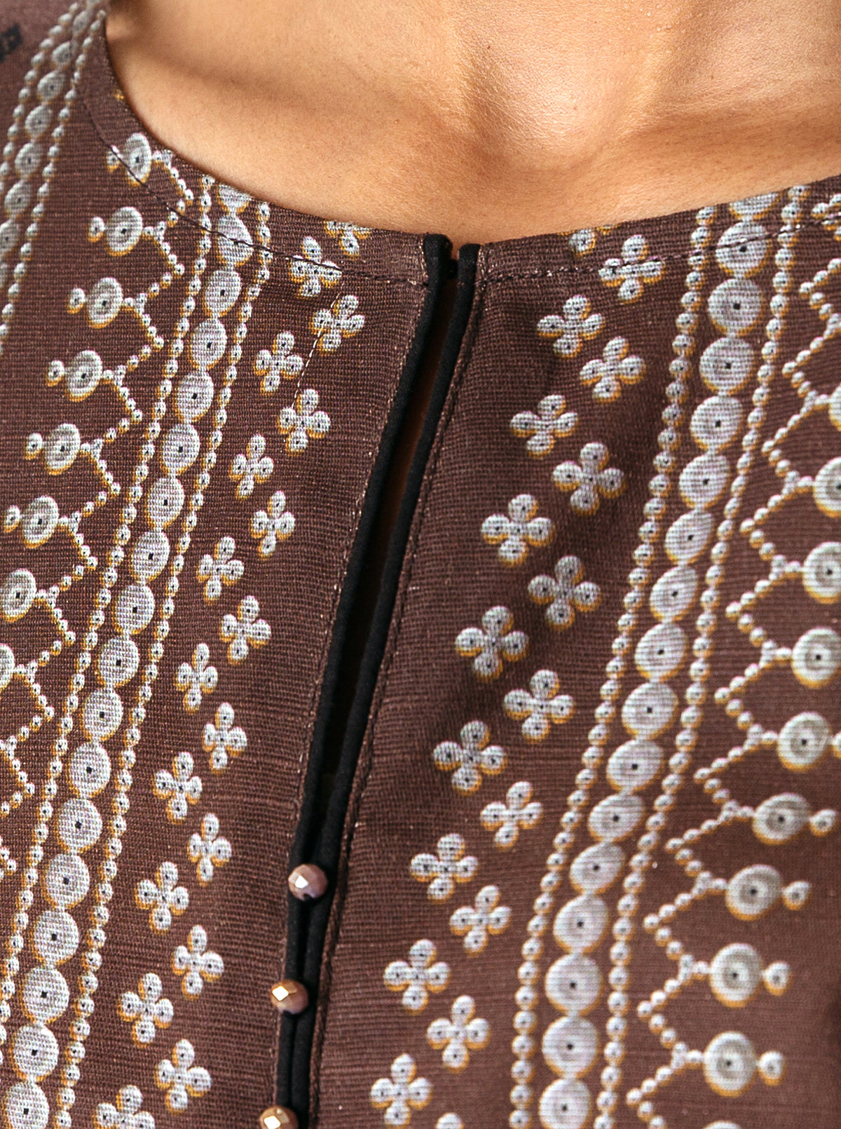 3 PIECE - PRINTED KHADDAR SUIT - WARM HUES MORBAGH WN_22