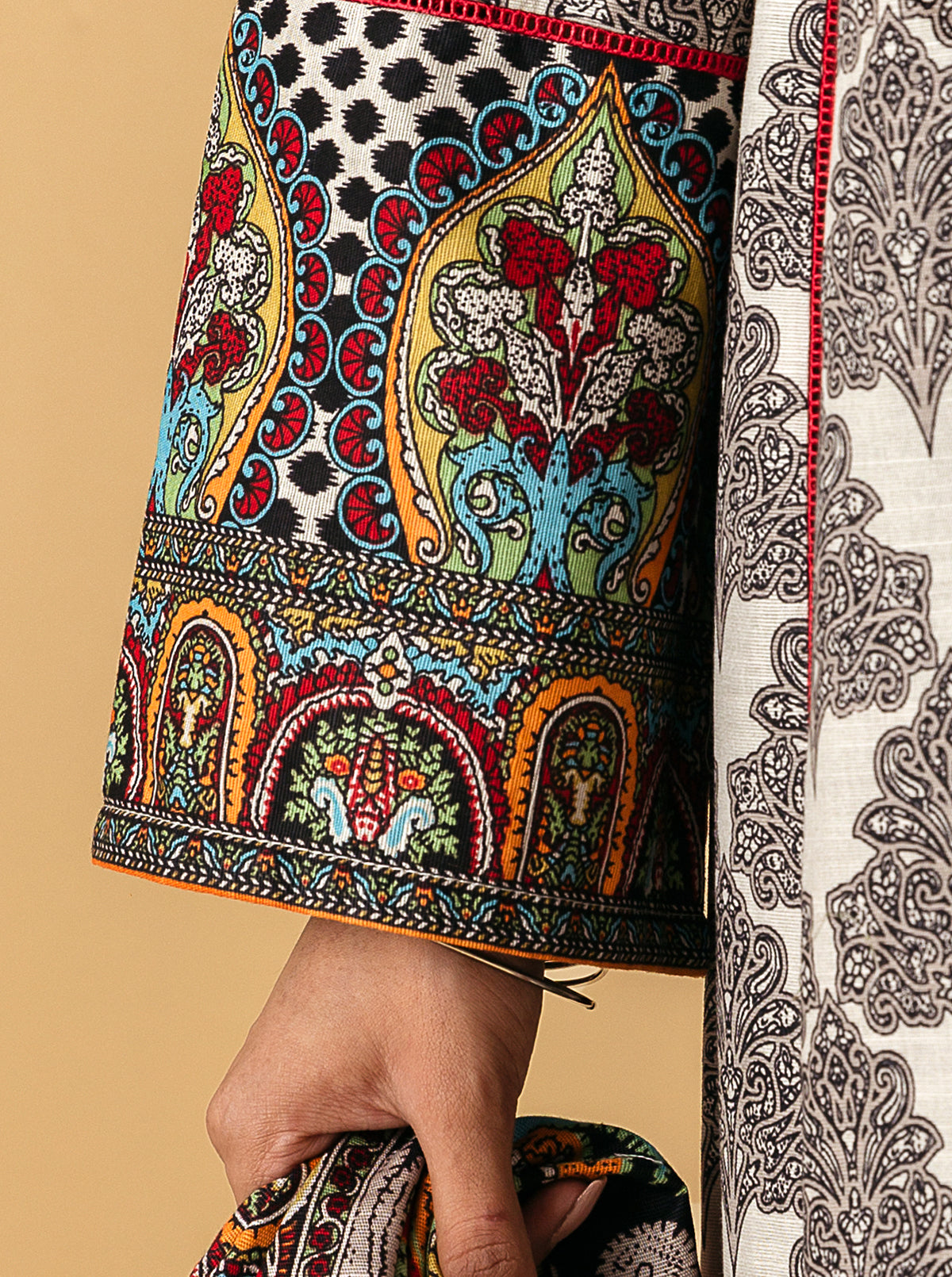 3 PIECE - PRINTED KHADDAR SUIT - MOONLIT OASTS MORBAGH WN_22