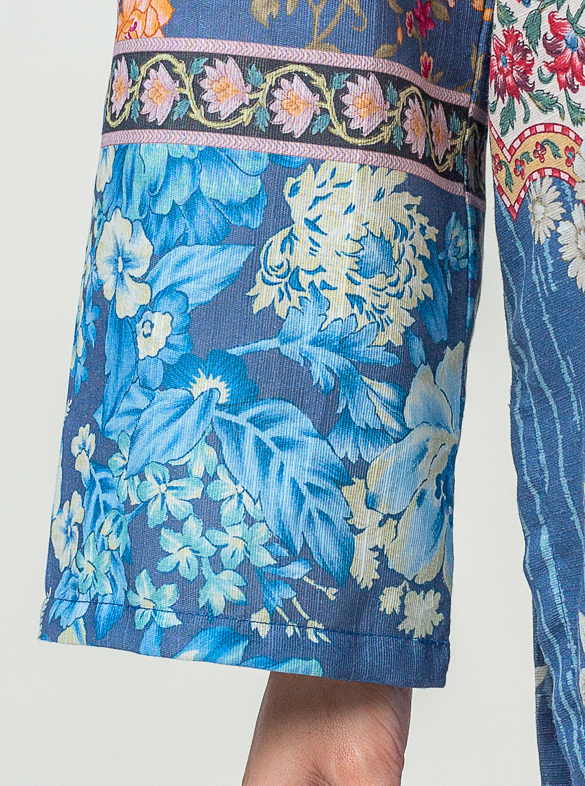 3 PIECE - PRINTED KHADDAR SUIT - MISTY SEA MORBAGH WN_23