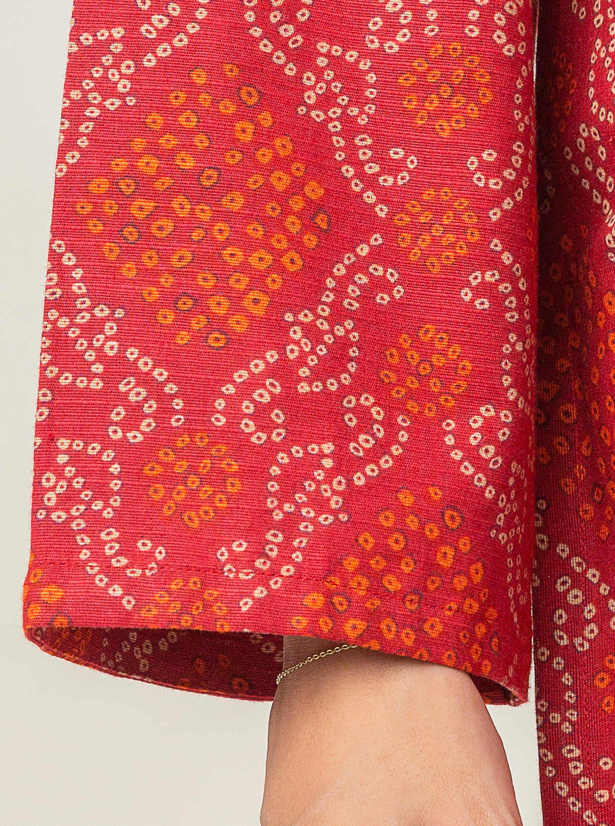 3 PIECE - EMBROIDERED KHADDAR SUIT - CRANBERRY CRUSH MORBAGH WN_23