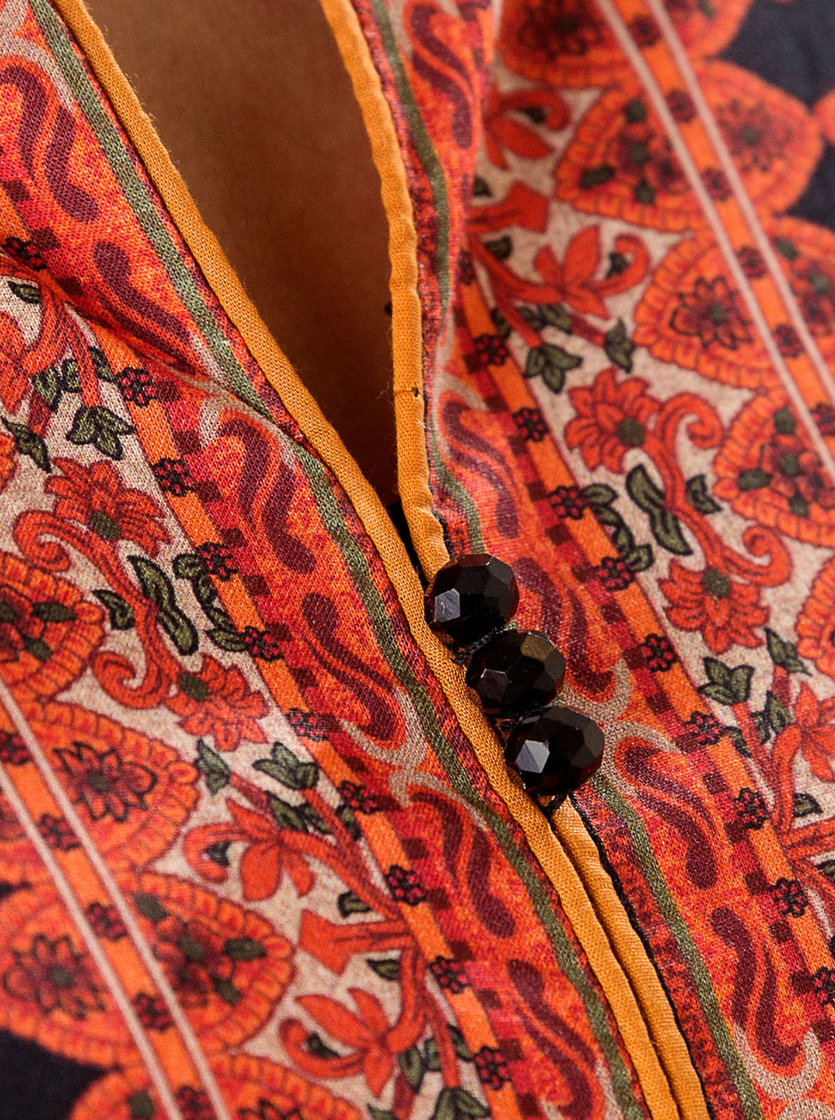 1 PIECE - PRINTED LAWN SHIRT - VINTAGE BLACK MORBAGH SU_22