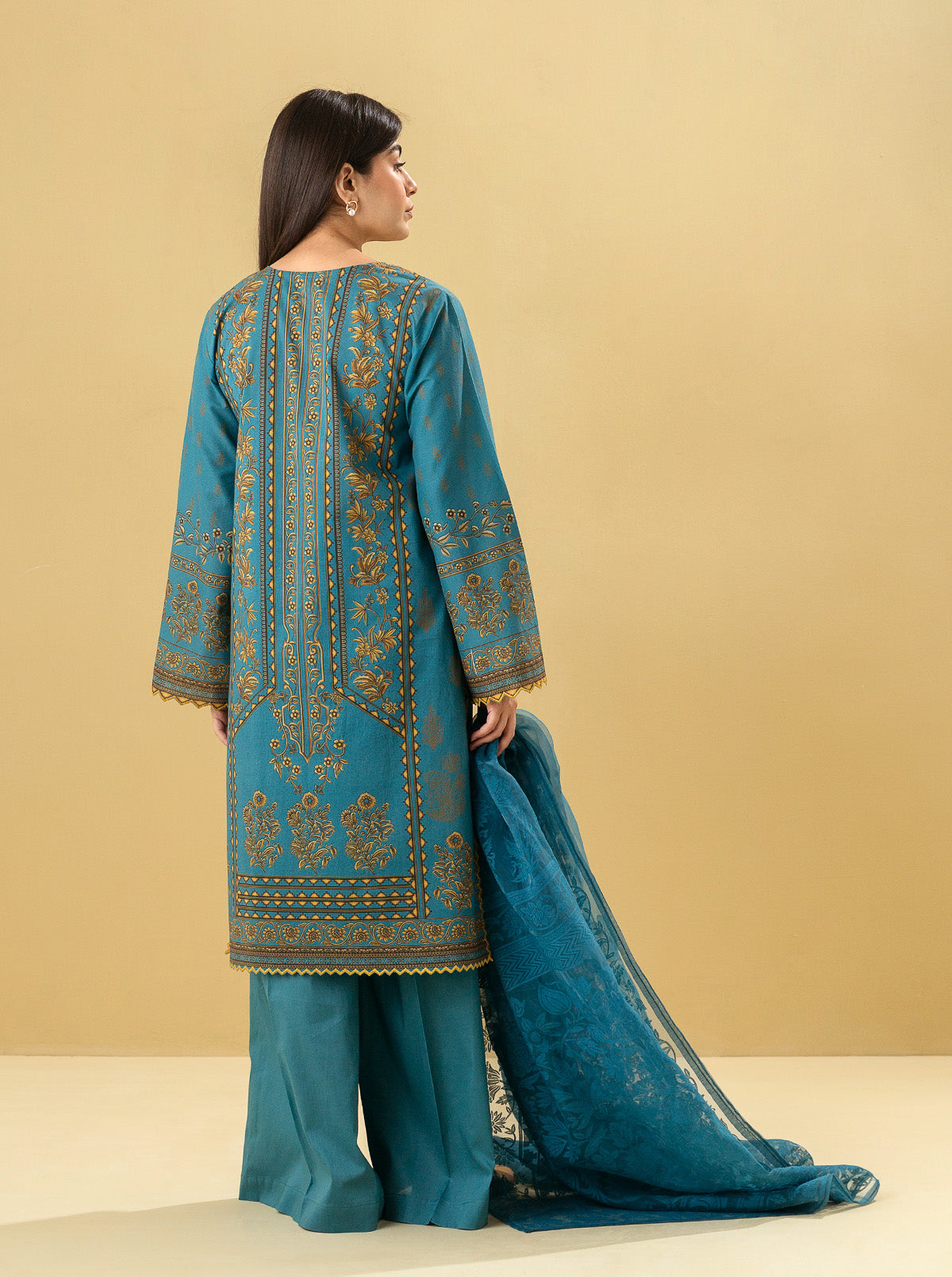 3 PIECE - EMBROIDERED LAWN SUIT - ANTIQUE CHARM MORBAGH SU_22