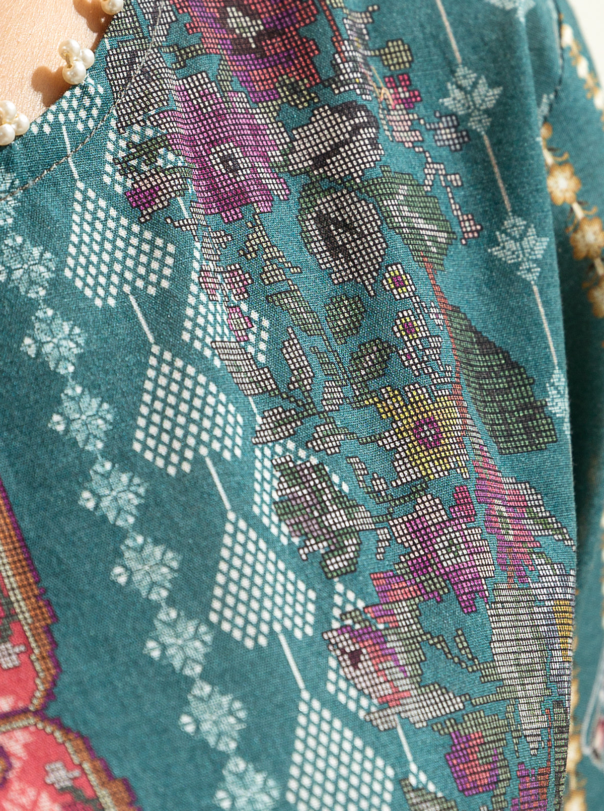 1 PIECE - PRINTED LAWN SHIRT - JIGSAW GRACE MORBAGH SU_23