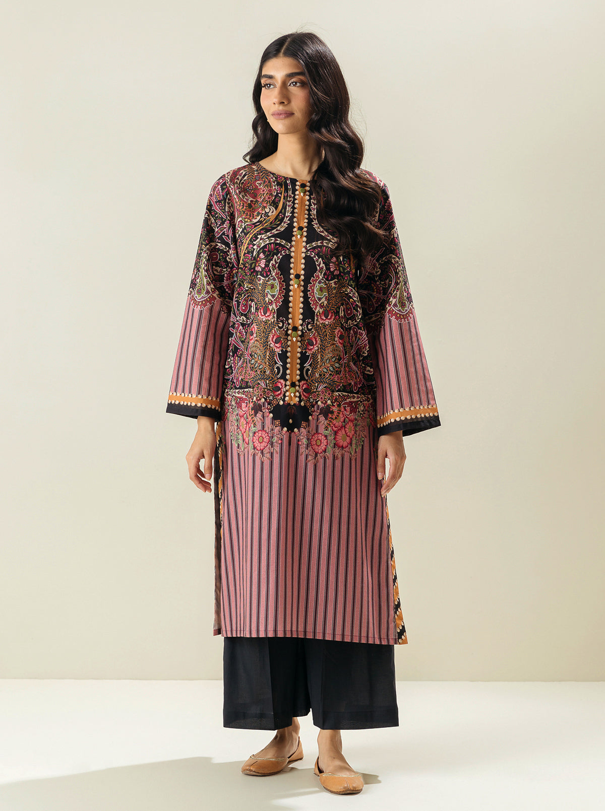 1 PIECE - PRINTED LAWN SHIRT - FLORA SYNC MORBAGH SU_23