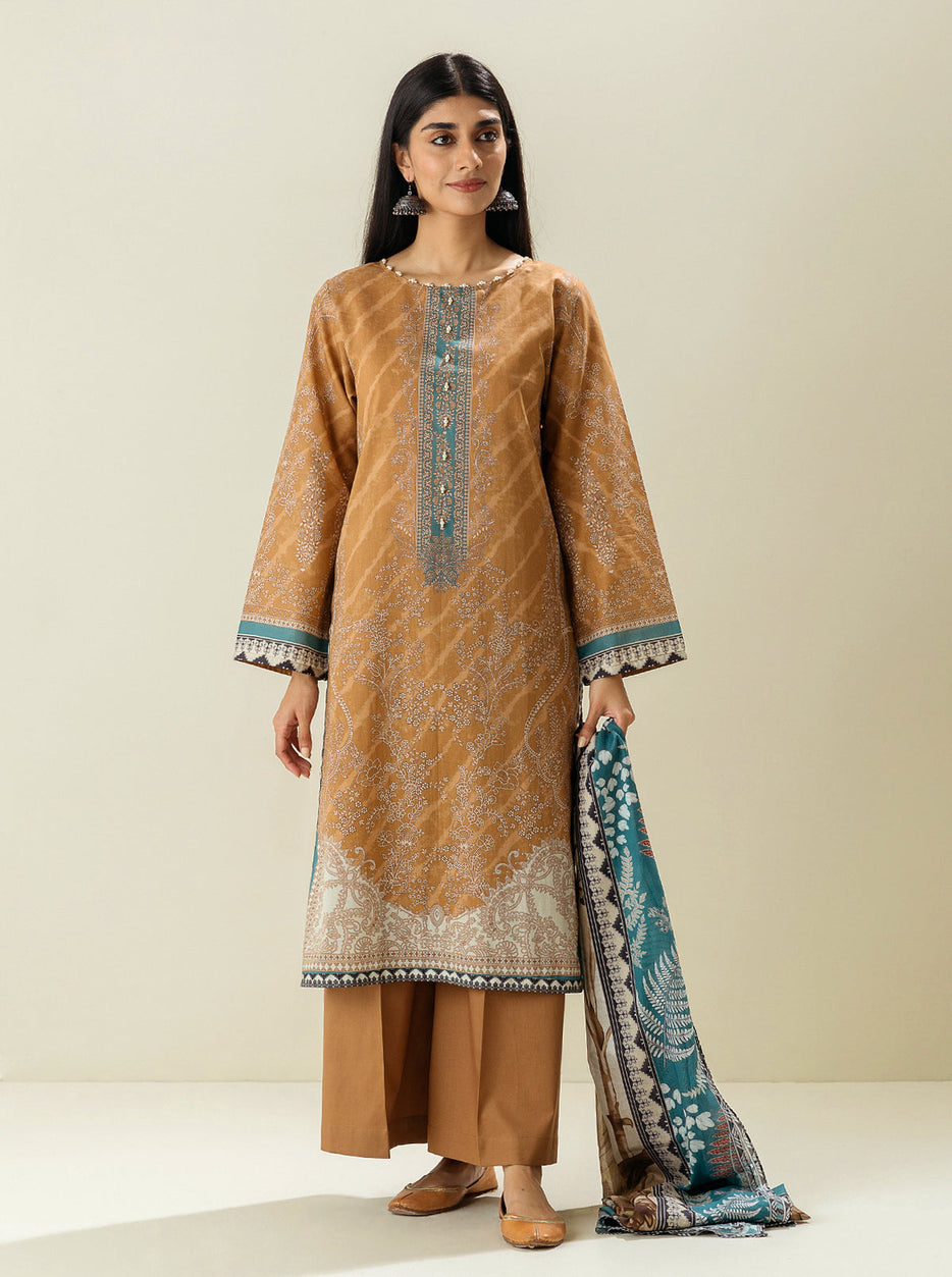 3 PIECE - PRINTED LAWN SUIT - NEW AGE BEAUTY MORBAGH SU_23