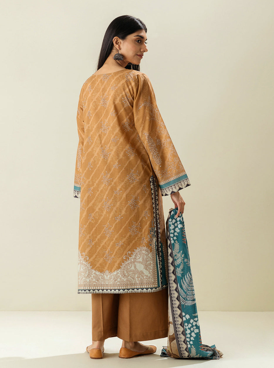 3 PIECE - PRINTED LAWN SUIT - NEW AGE BEAUTY MORBAGH SU_23