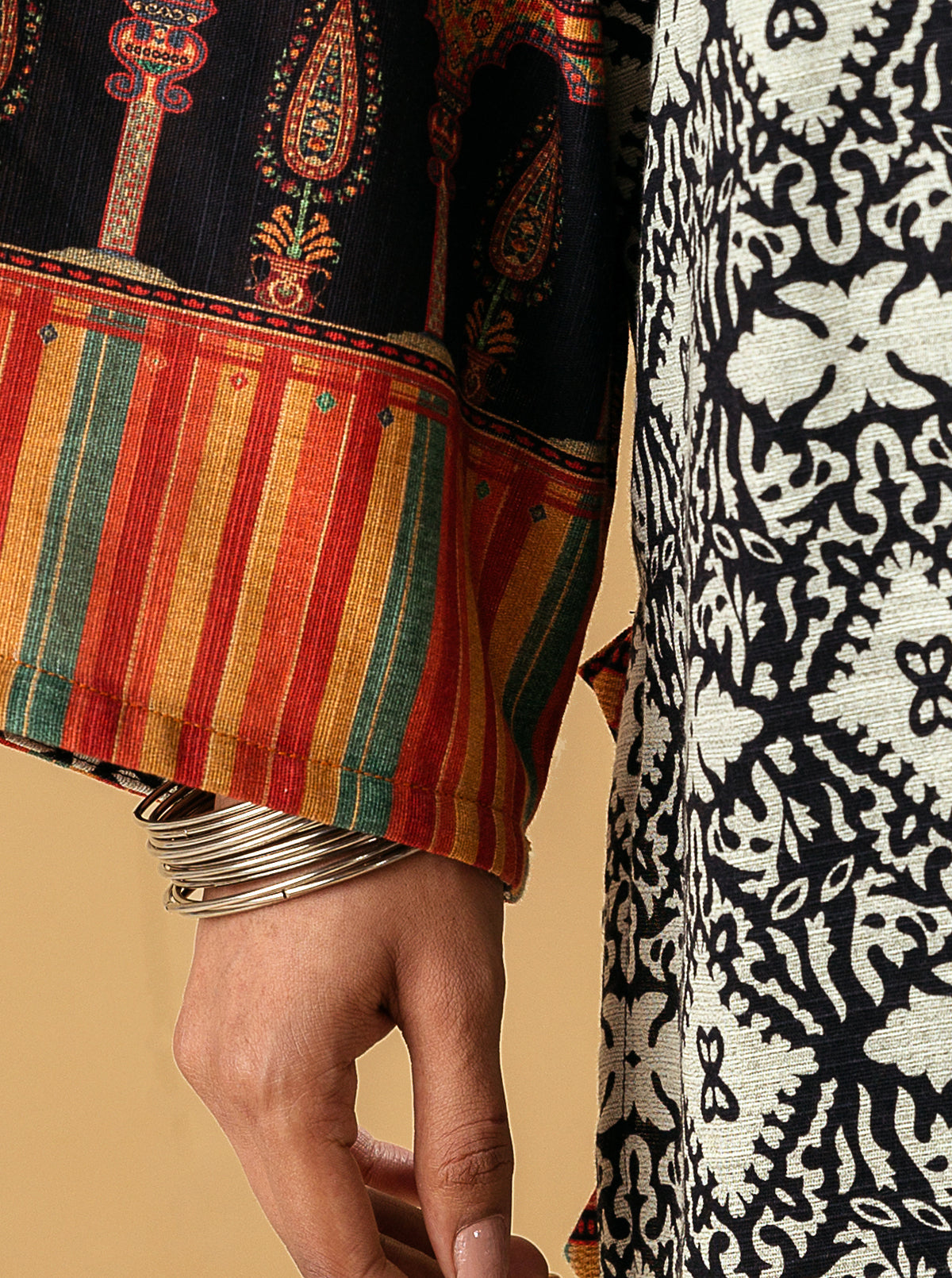 1 PIECE - PRINTED KHADDAR SHIRT - VIVID LEGAEY MORBAGH WN_22