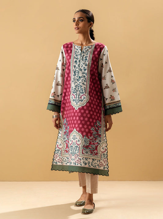 1 PIECE - PRINTED KHADDAR SHIRT - AIREEN MORBAGH WN_22