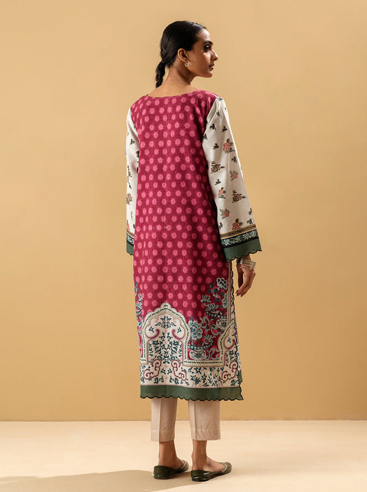 1 PIECE - PRINTED KHADDAR SHIRT - AIREEN MORBAGH WN_22