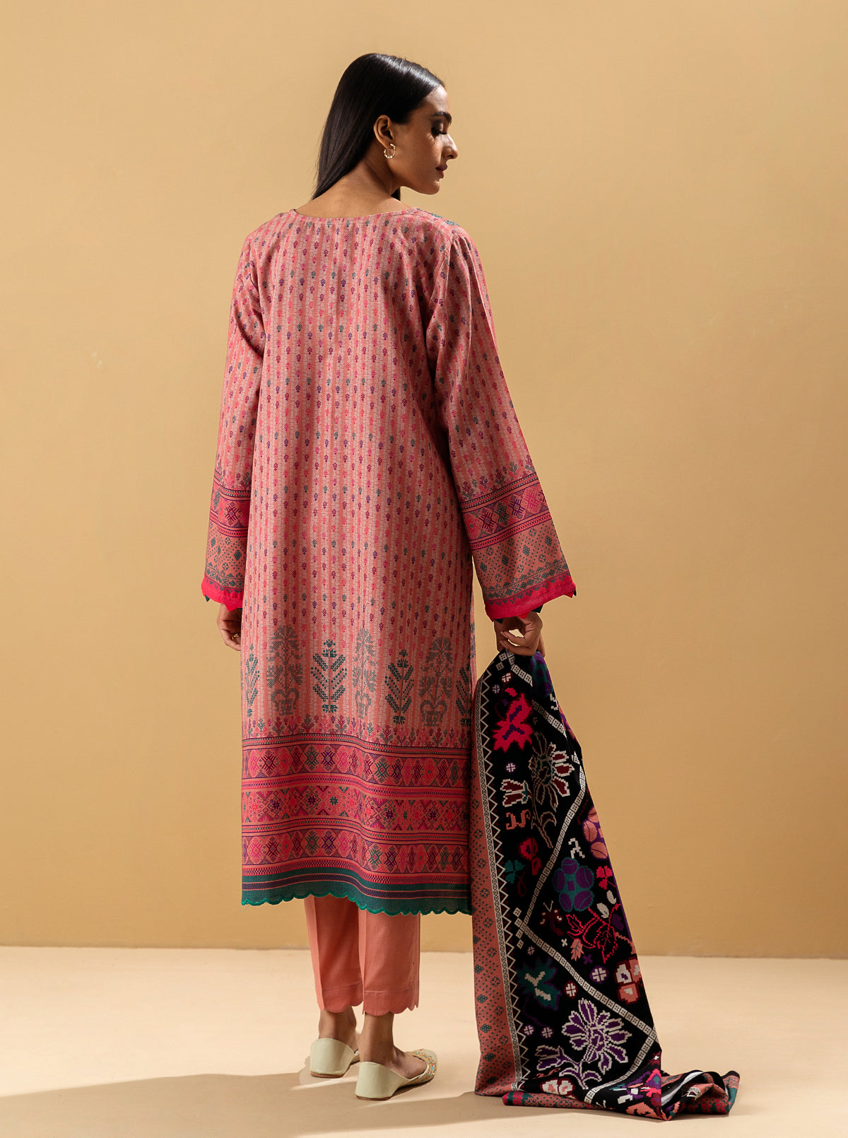 2 PIECE - PRINTED KHADDAR SUIT - DENIZE MORBAGH WN_22