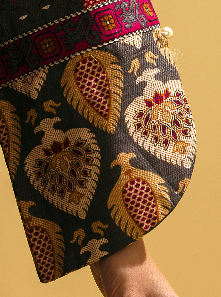 3 PIECE - PRINTED KHADDAR SUIT - CONCRETER HERITAGE MORBAGH WN_22