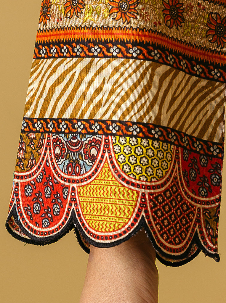 3 PIECE - PRINTED KHADDAR SUIT - LIMEADE MORBAGH WN_22