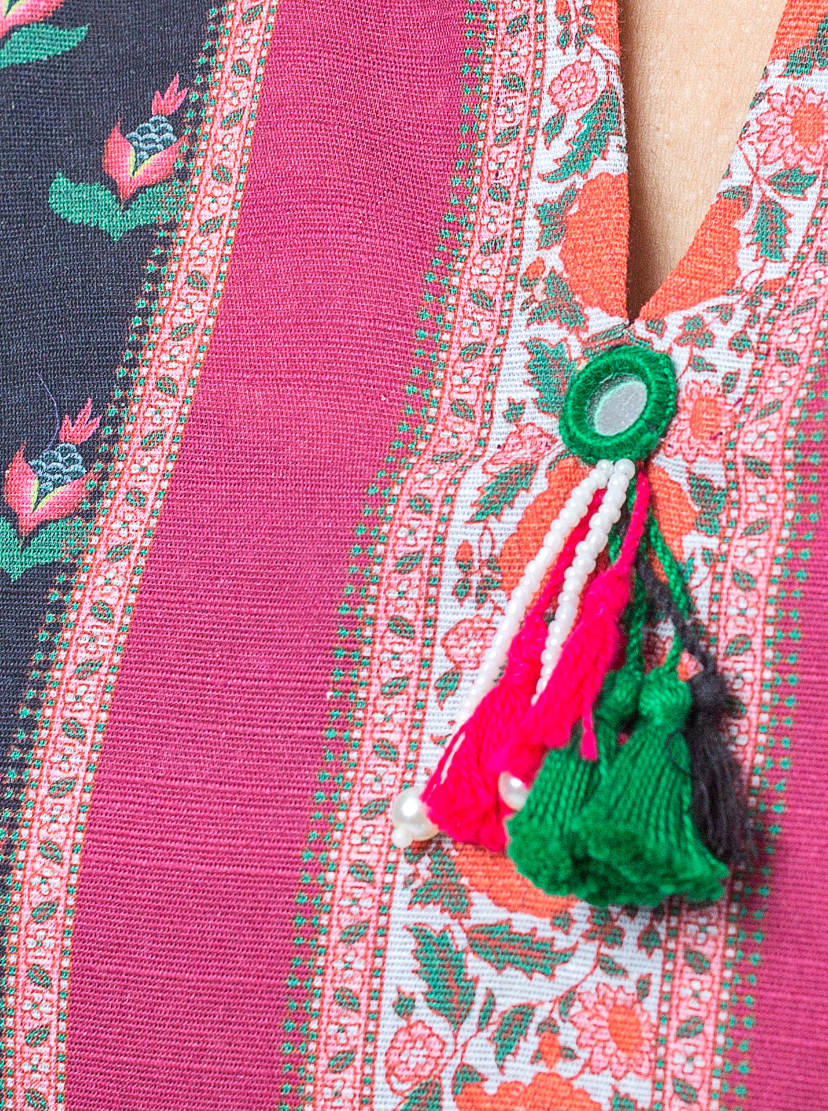 1 PIECE - PRINTED KHADDAR SHIRT - NIGHT GARDEN MORBAGH WN_23