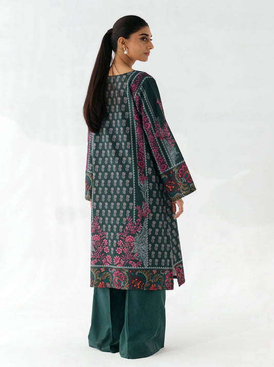 1 PIECE - PRINTED KHADDAR SHIRT - BAYOU BREEZE MORBAGH WN_23