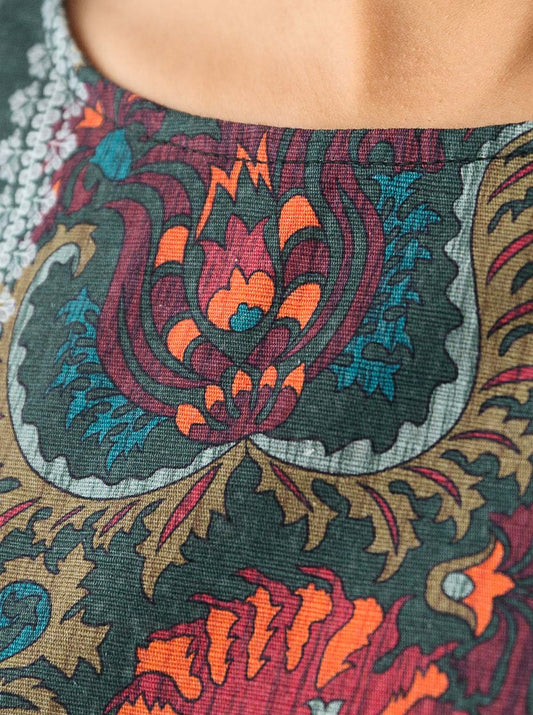 1 PIECE - PRINTED KHADDAR SHIRT - BAYOU BREEZE MORBAGH WN_23