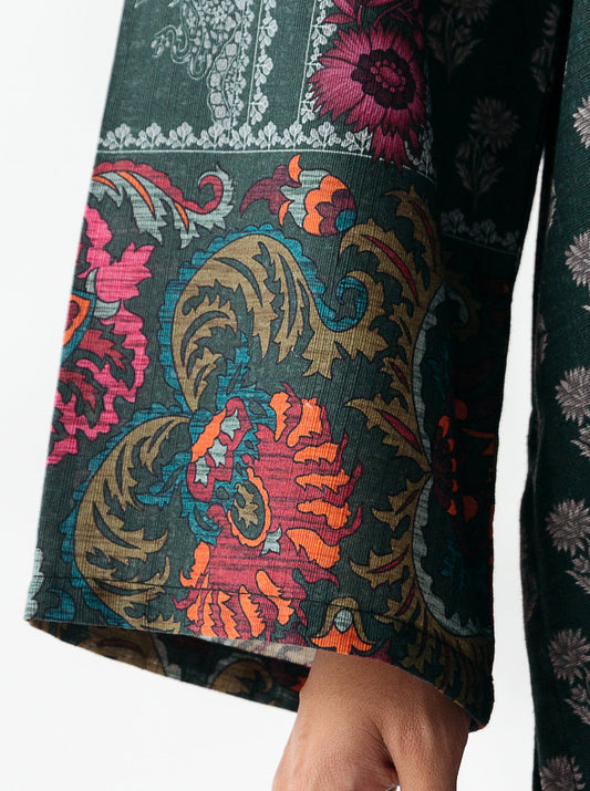 1 PIECE - PRINTED KHADDAR SHIRT - BAYOU BREEZE MORBAGH WN_23