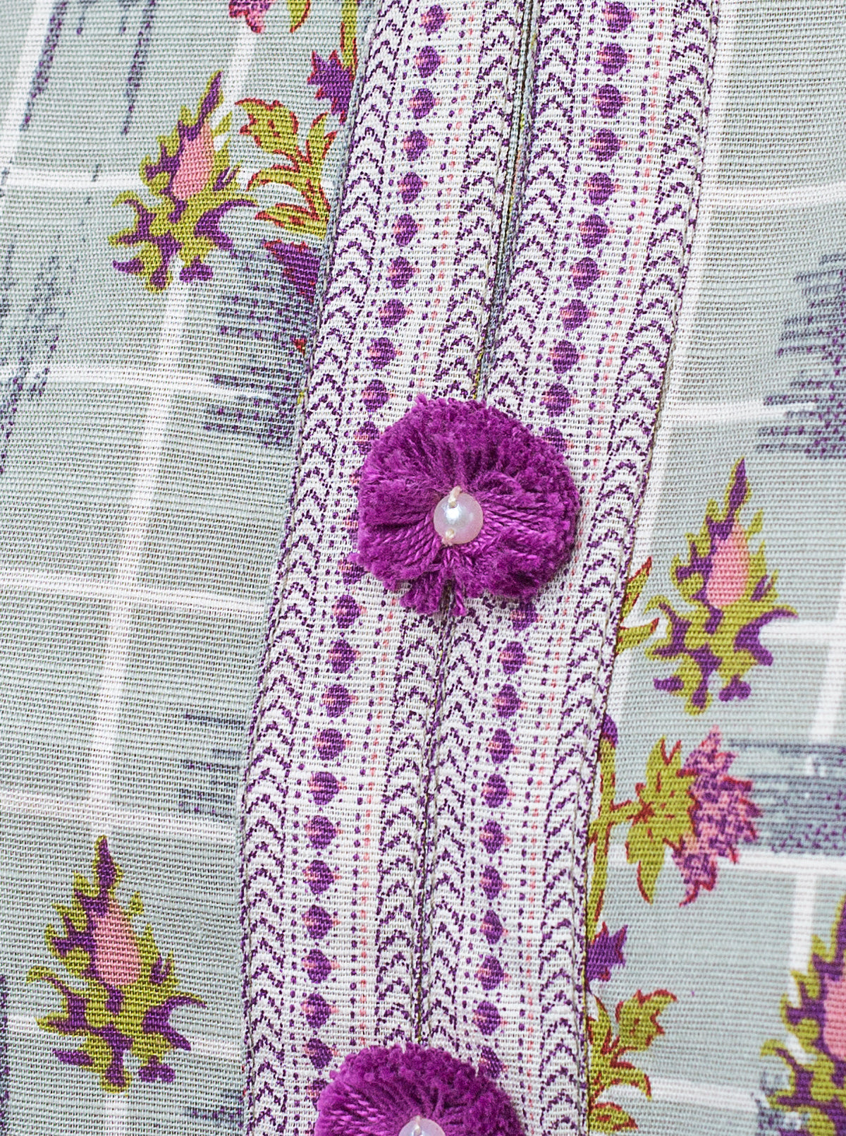 2 PIECE - PRINTED KHADDAR SUIT - SILVER ODYSSEY MORBAGH WN_23