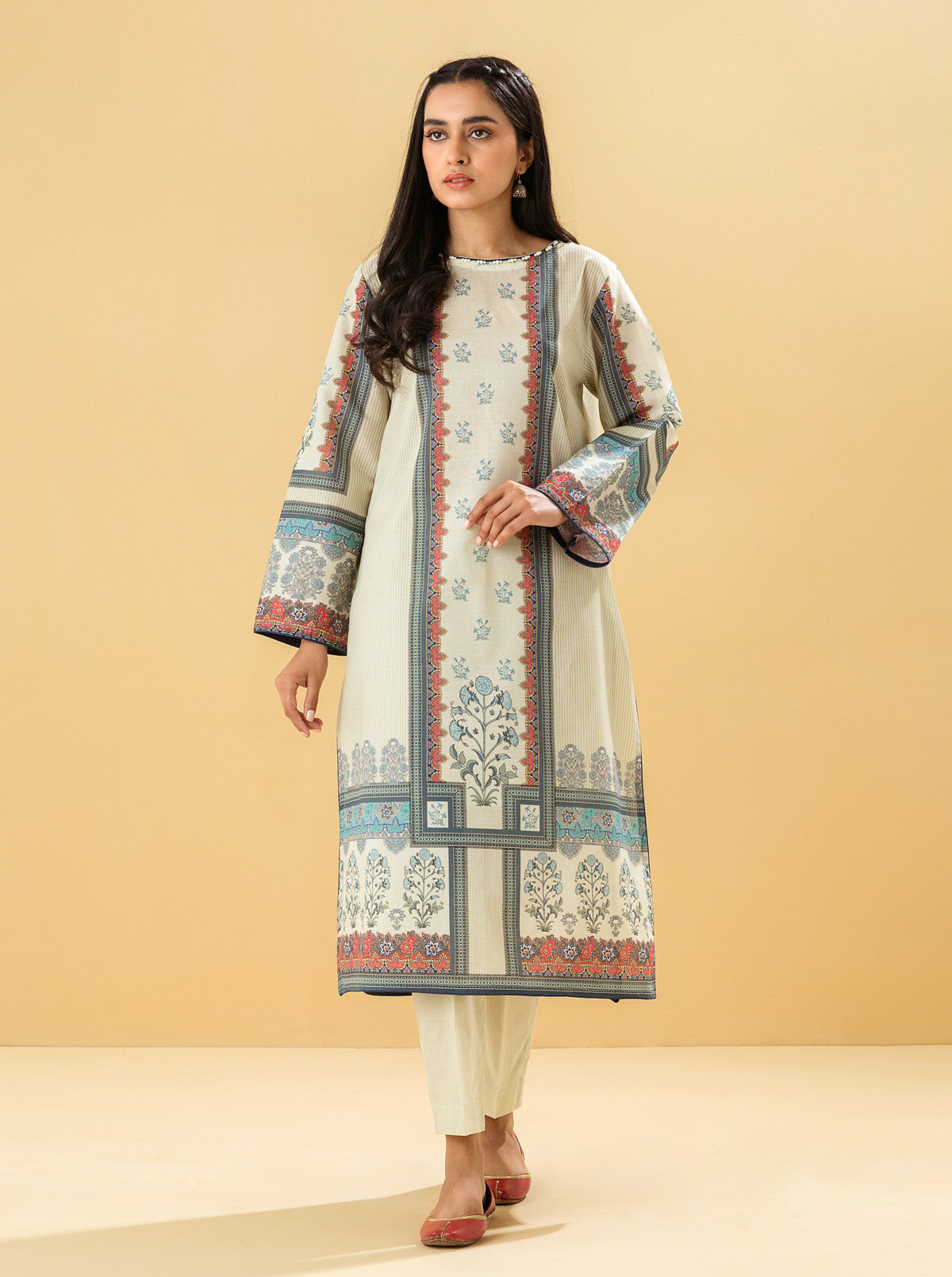 1 PIECE - PRINTED LAWN SHIRT - DIVINITY DREAM MORBAGH SU_22