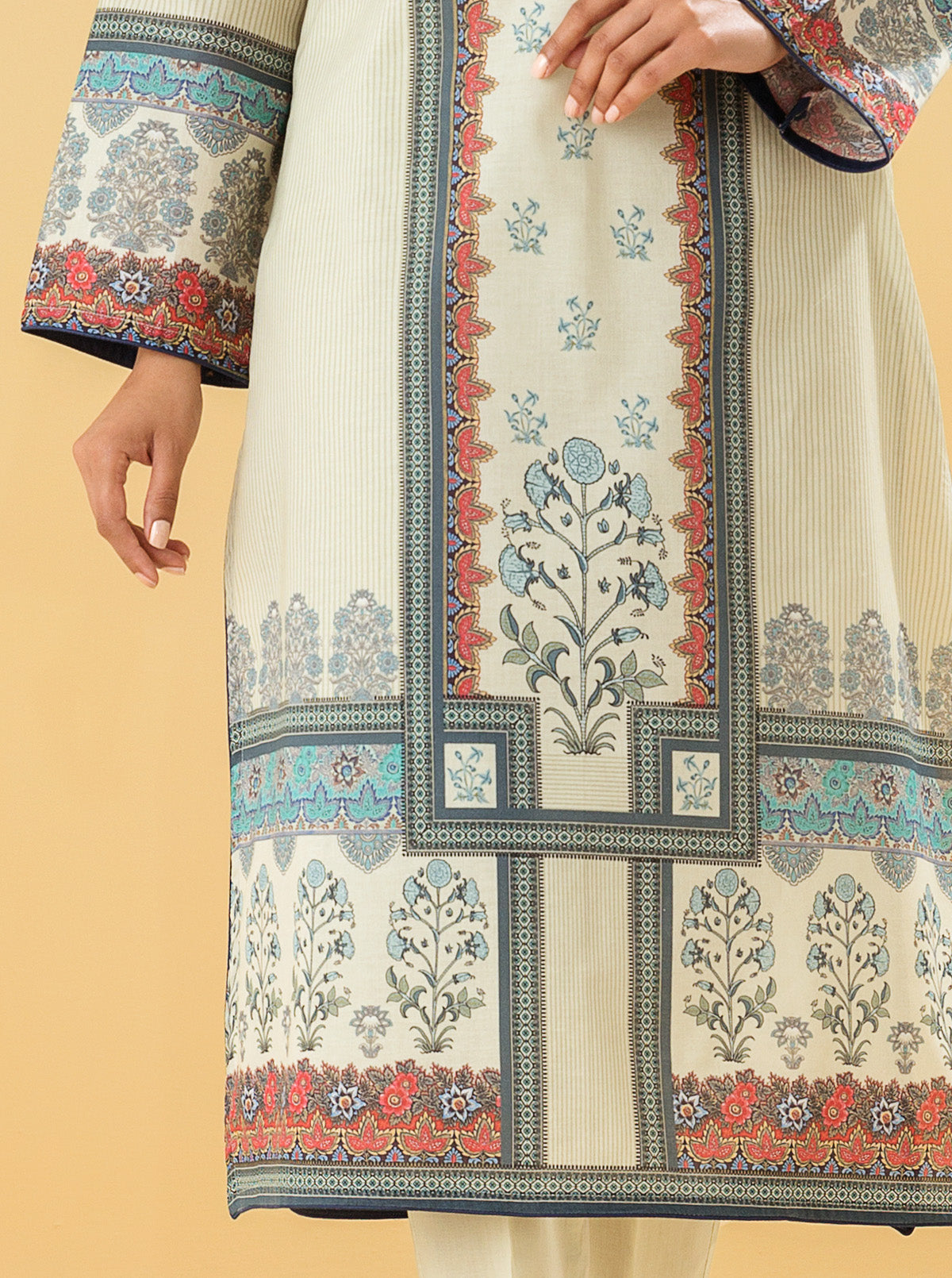 1 PIECE - PRINTED LAWN SHIRT - DIVINITY DREAM MORBAGH SU_22