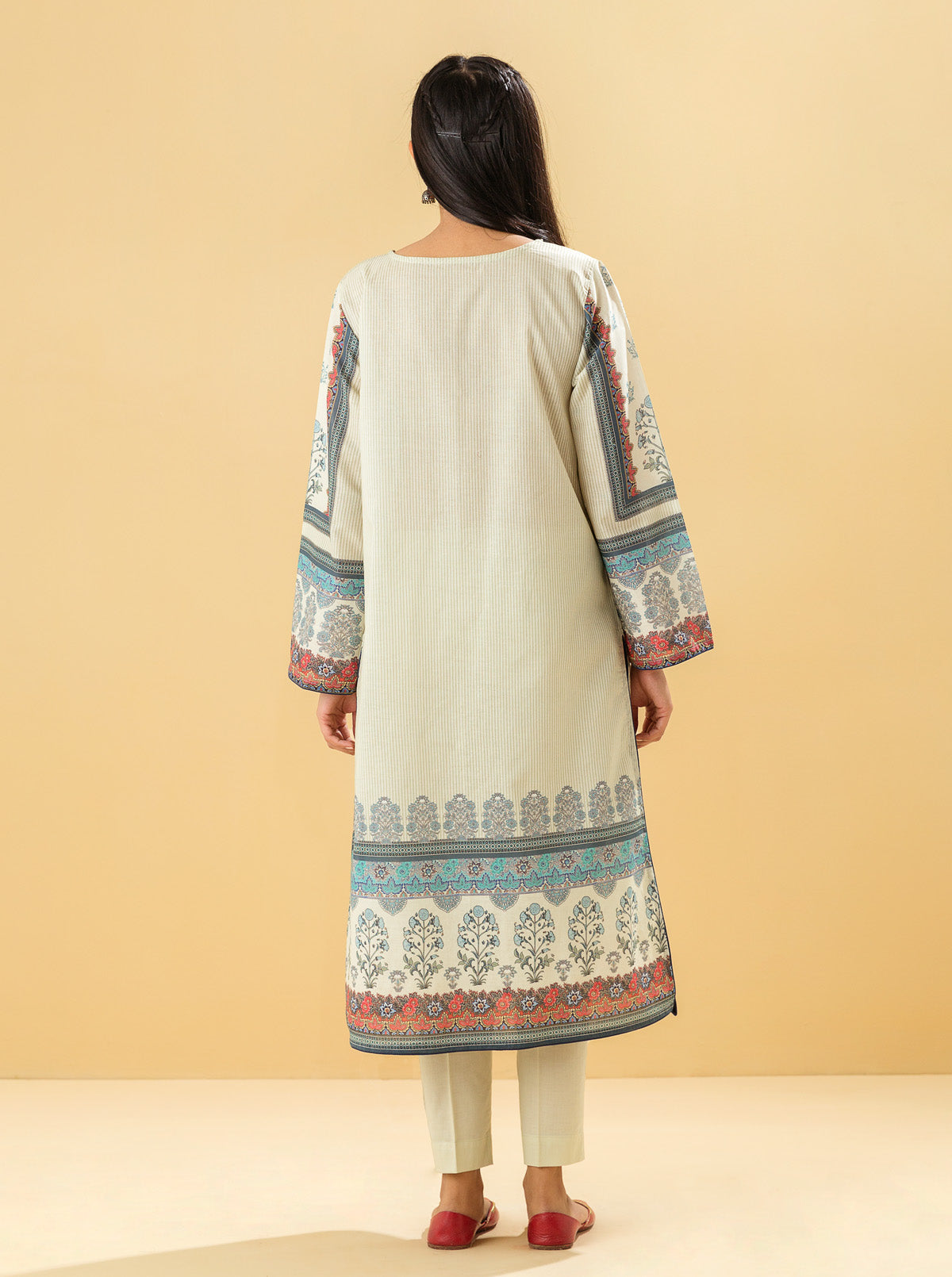 1 PIECE - PRINTED LAWN SHIRT - DIVINITY DREAM MORBAGH SU_22