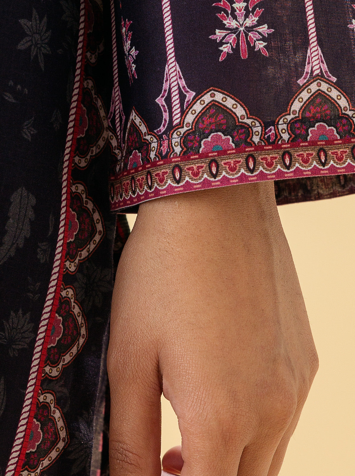 1 PIECE - PRINTED LAWN SHIRT - BOHO GEMSTONE MORBAGH SU_22