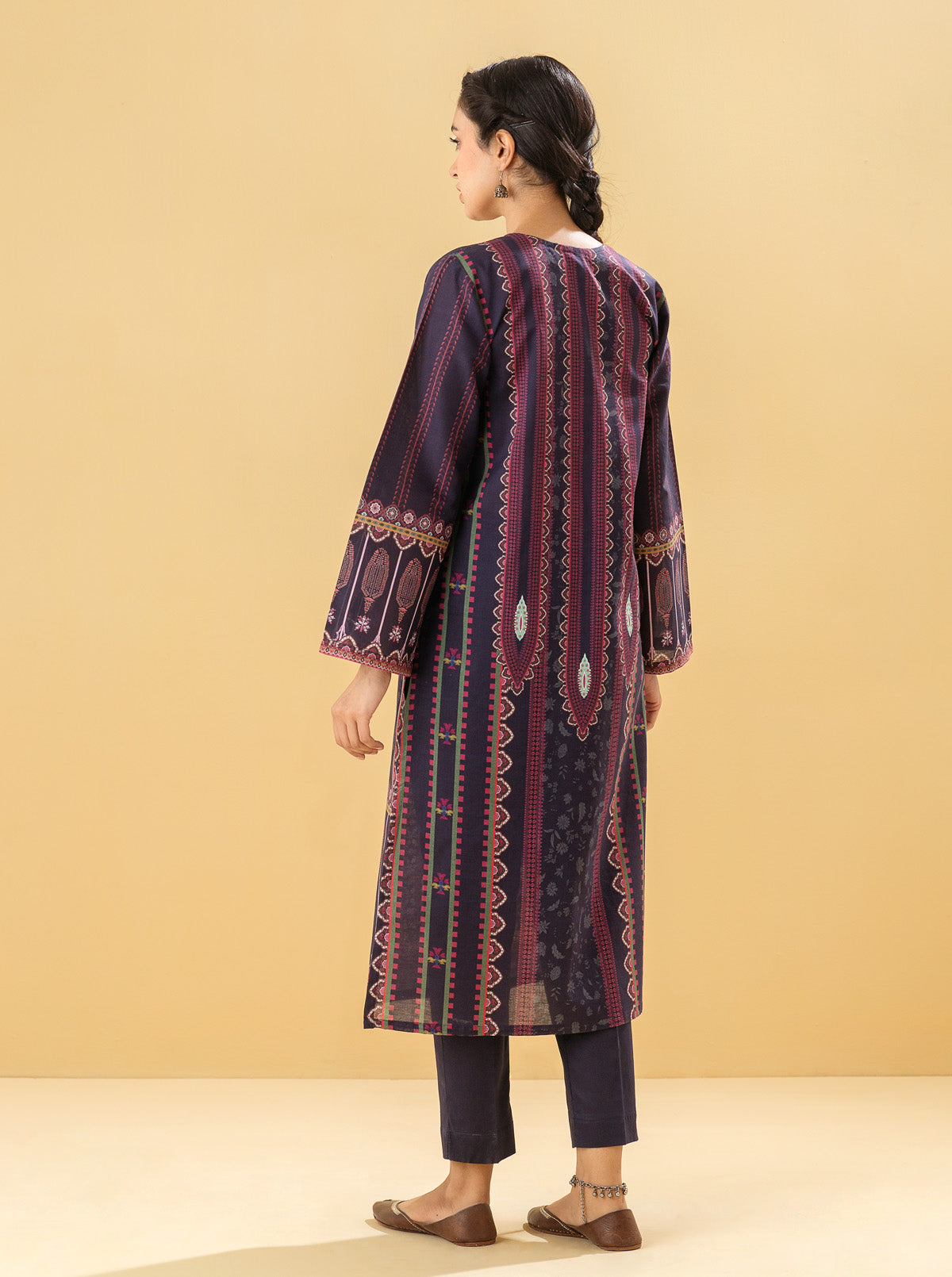 1 PIECE - PRINTED LAWN SHIRT - BOHO GEMSTONE MORBAGH SU_22