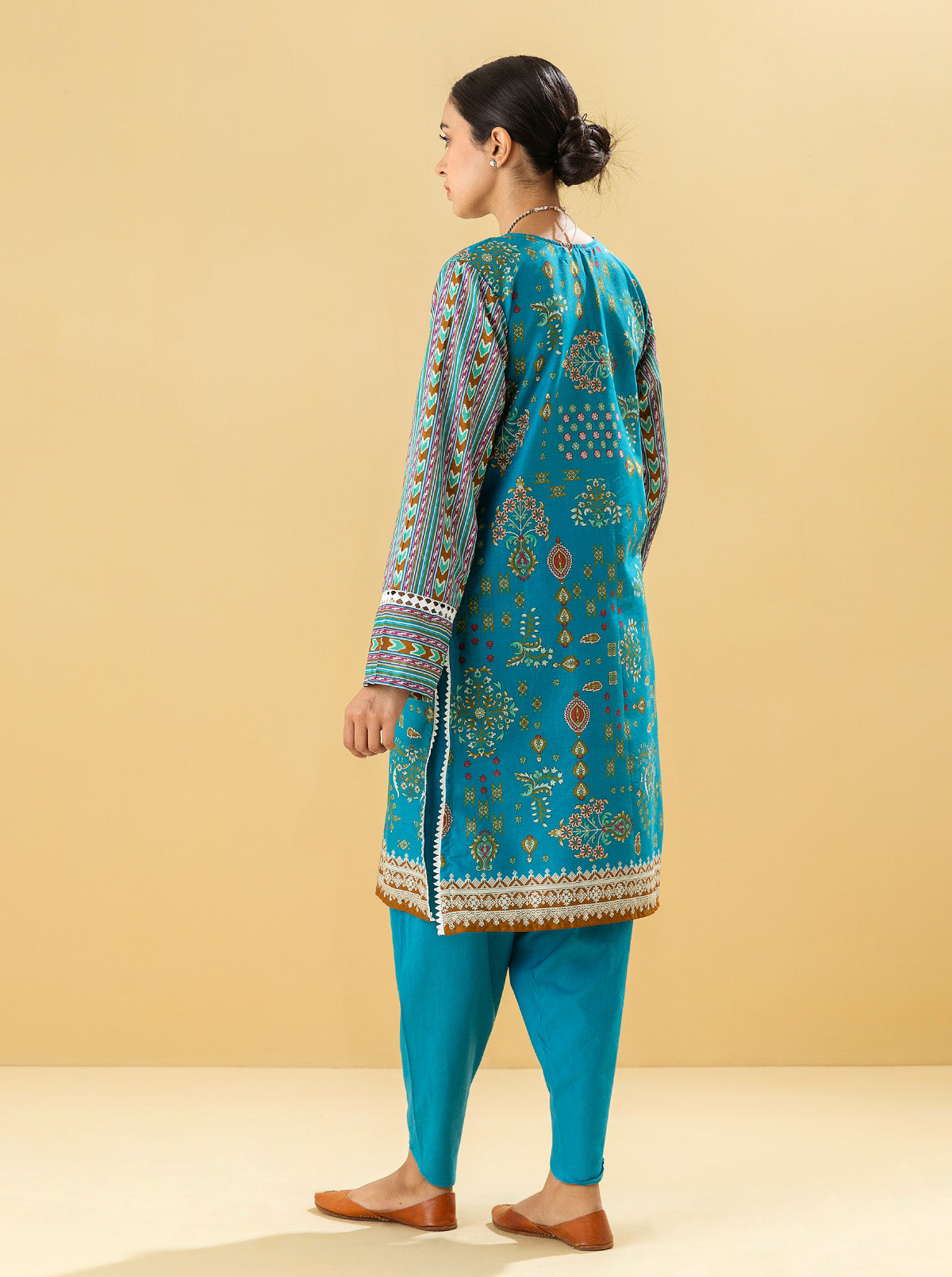 2 PIECE - PRINTED LAWN SUIT - BLUE MUSE MORBAGH SU_22