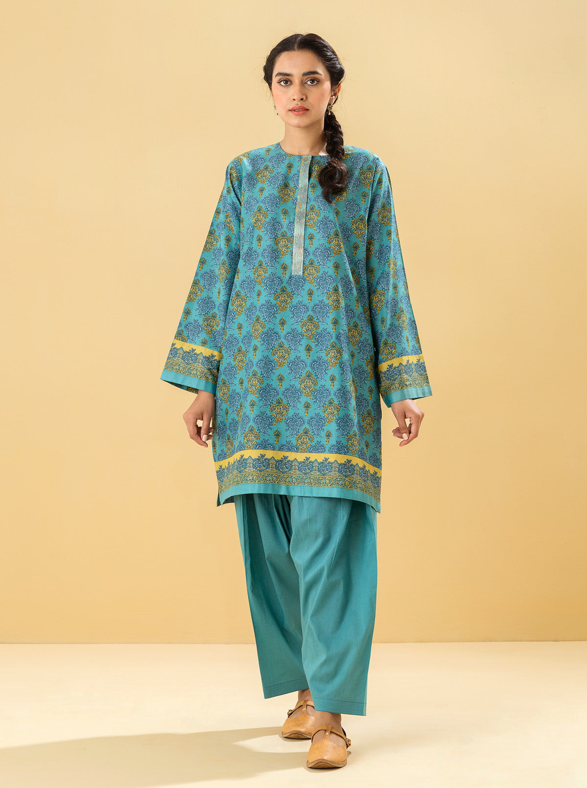 2 PIECE - PRINTED LAWN SUIT - IDYLLIC ISLE MORBAGH SU_22
