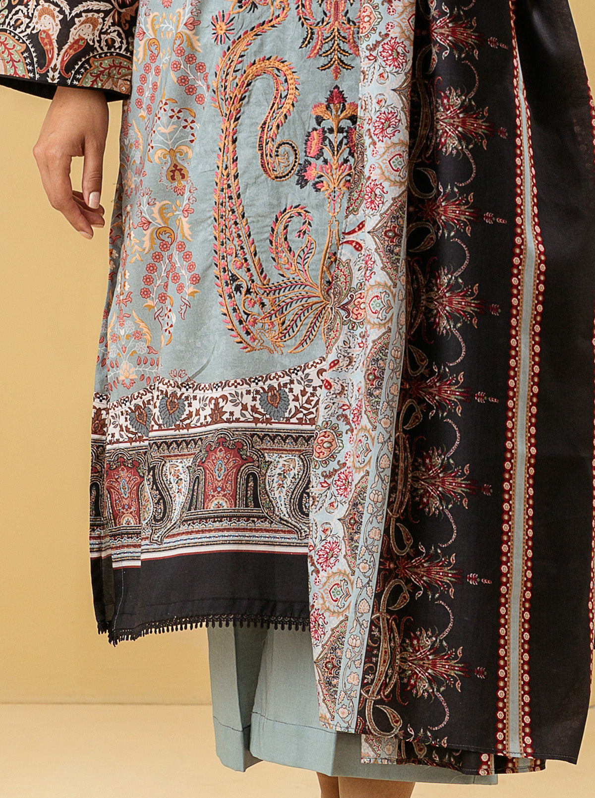 3 PIECE - EMBROIDERED LAWN SUIT - SUMMER BREEZE MORBAGH SU_22