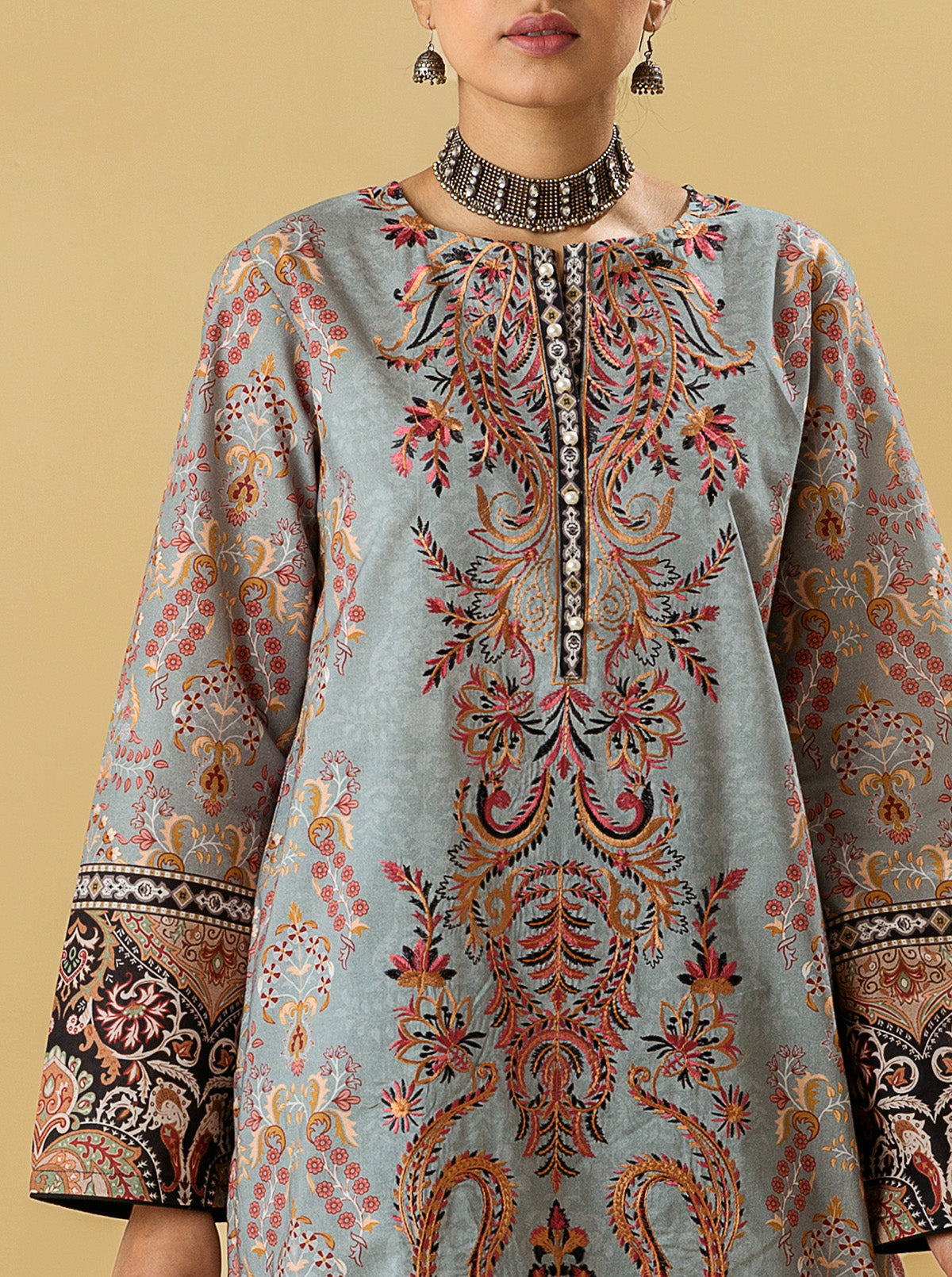 3 PIECE - EMBROIDERED LAWN SUIT - SUMMER BREEZE MORBAGH SU_22