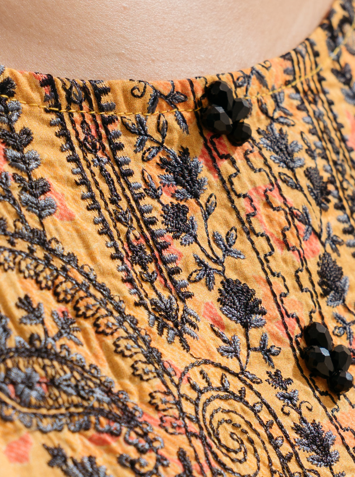 3 PIECE - EMBROIDERED LAWN SUIT - OPAL YELLOW MORBAGH SU_22