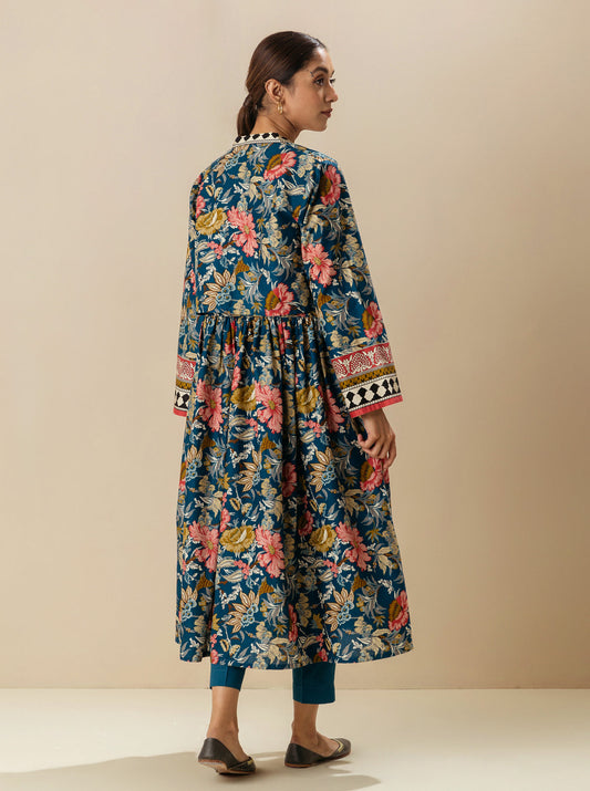 1 PIECE - PRINTED  LAWN SHIRT - FLORAL REQUISITION MORBAGH SU_23