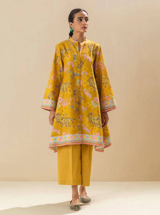 1 PIECE - PRINTED LAWN SHIRT - PRAIRIE SAND MORBAGH SU_23