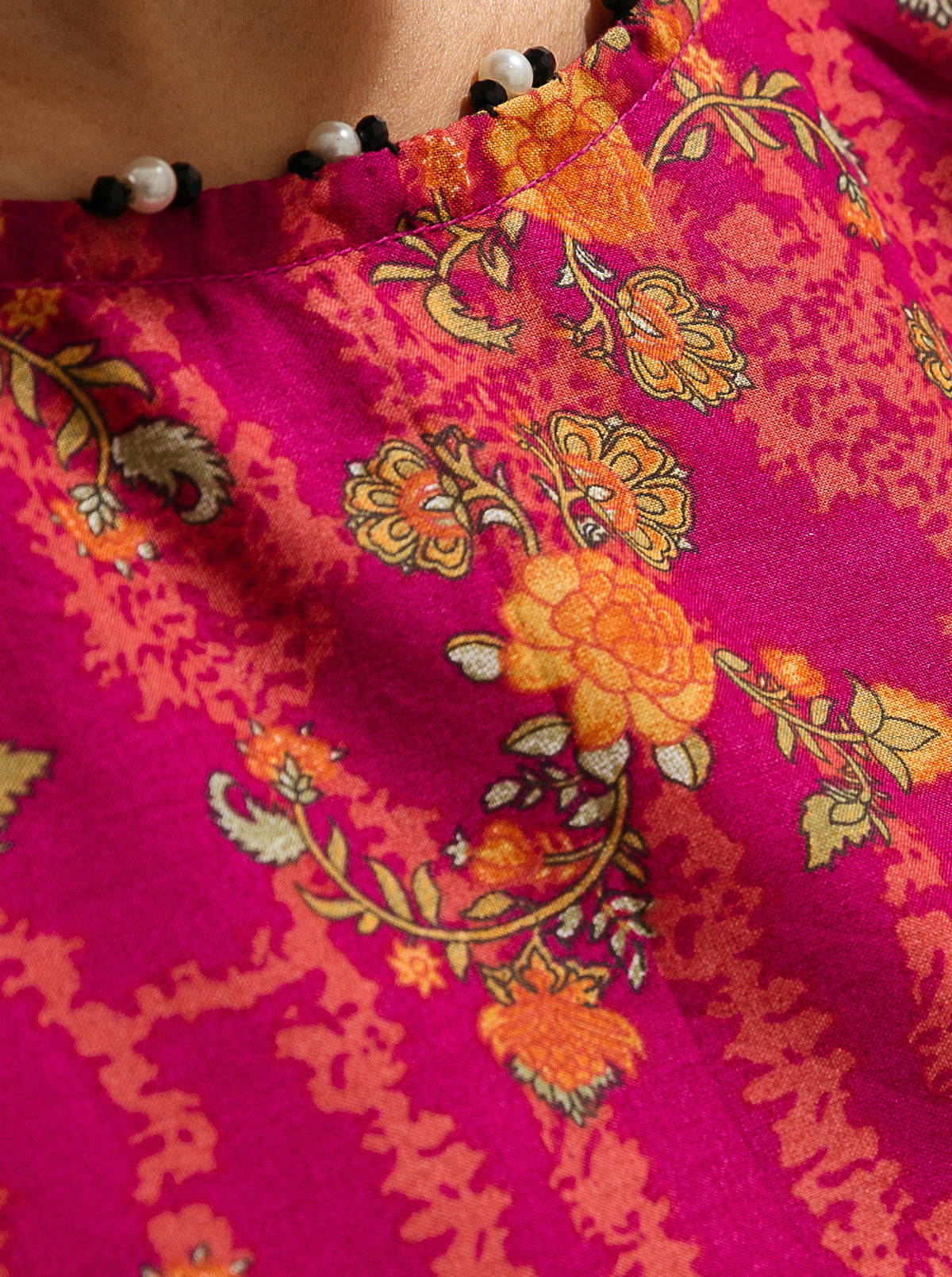 1 PIECE - PRINTED LAWN SHIRT - AUTUMN SUNSET MORBAGH SU_23