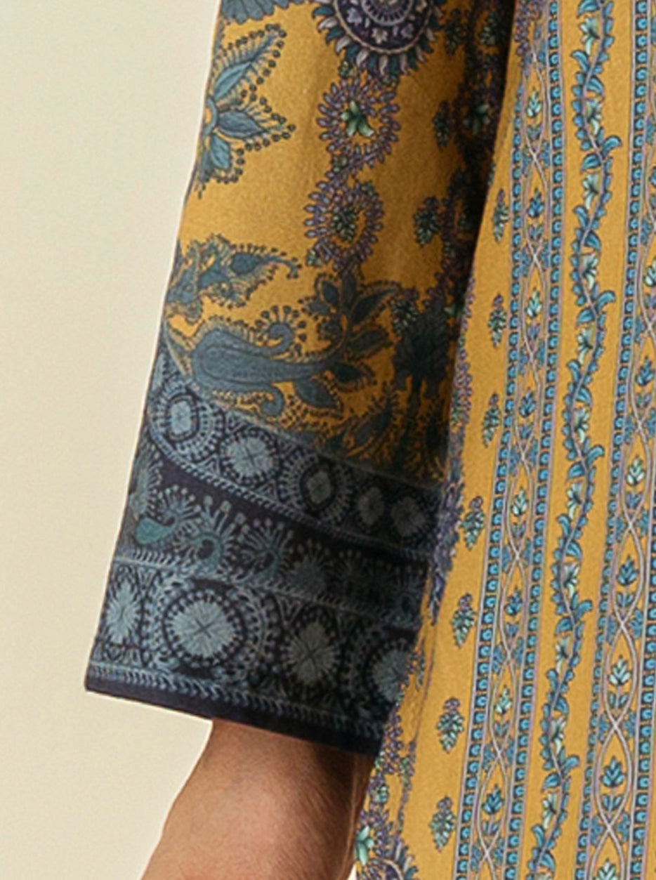 1 PIECE - PRINTED  LAWN SHIRT - COLONIAL RENAISSANCE MORBAGH SU_23