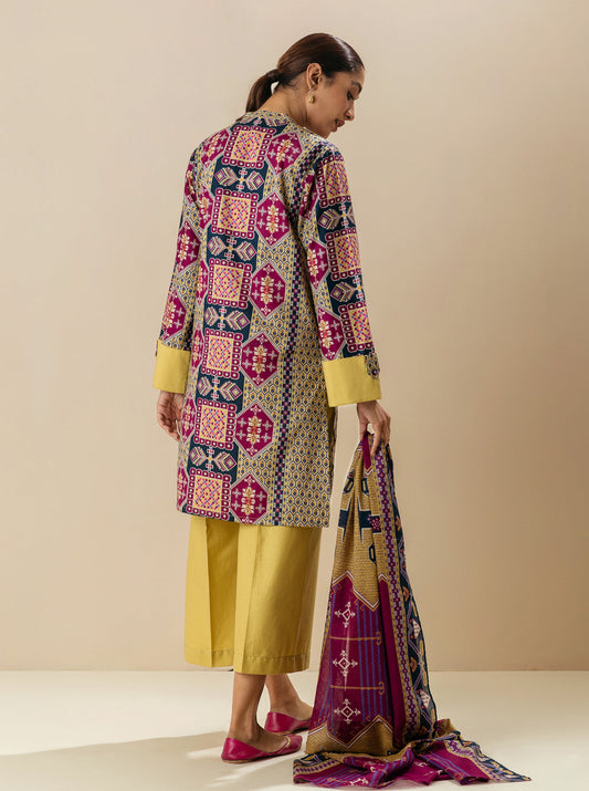 2 PIECE - PRINTED LAWN SUIT - TRIBE'S JOURNEY MORBAGH SU_23