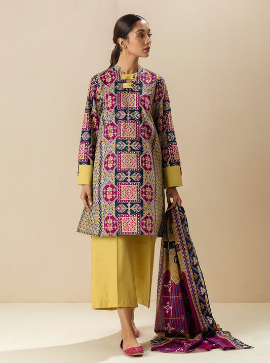 2 PIECE - PRINTED LAWN SUIT - TRIBE'S JOURNEY MORBAGH SU_23