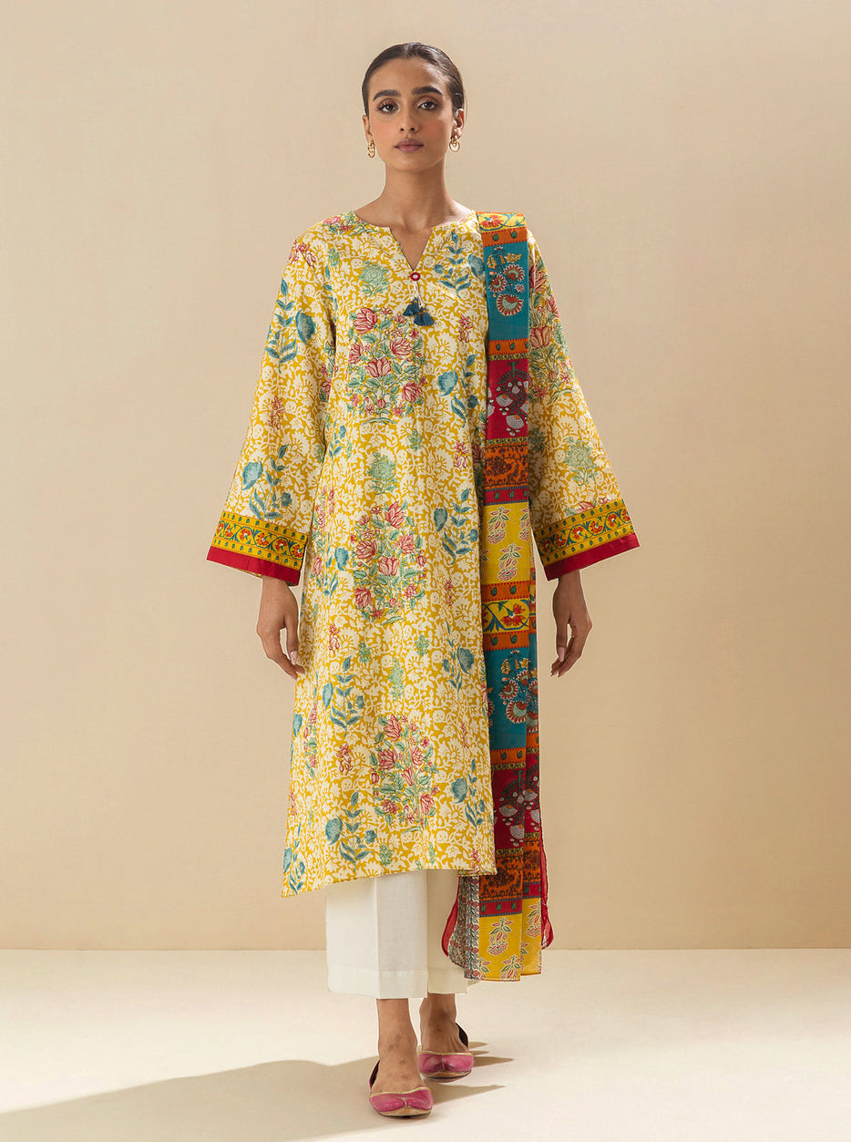 2 PIECE - PRINTED LAWN SUIT - SAHARA MIRAGE MORBAGH SU_23