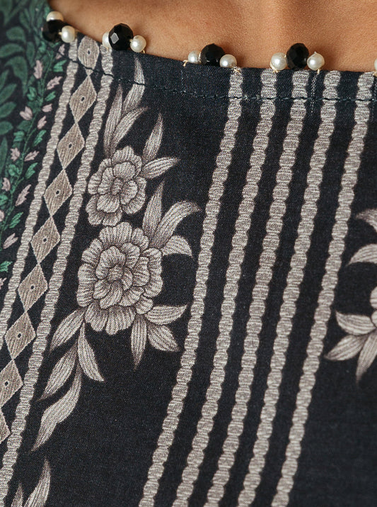 3 PIECE - PRINTED  LAWN SUIT - GARDEN MYSTERY MORBAGH SU_23